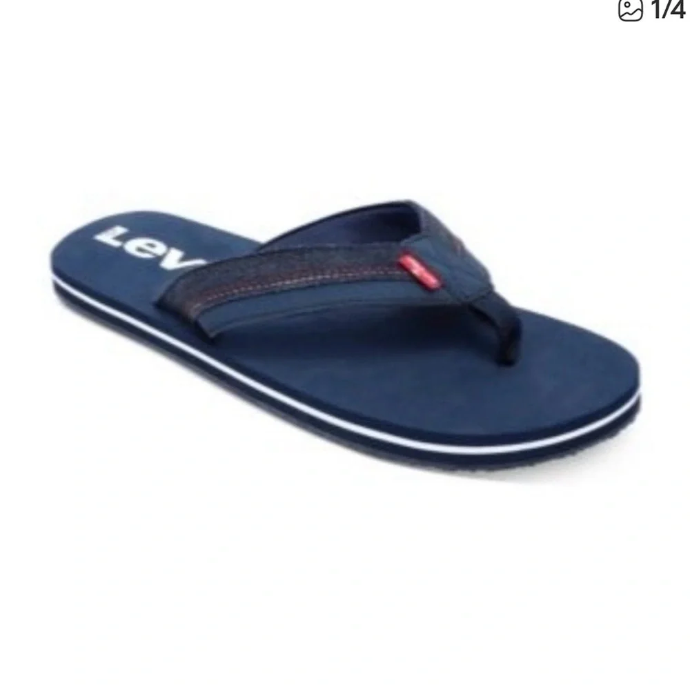 Levi's Dark Blue Flip Flops Size 12 Men’s